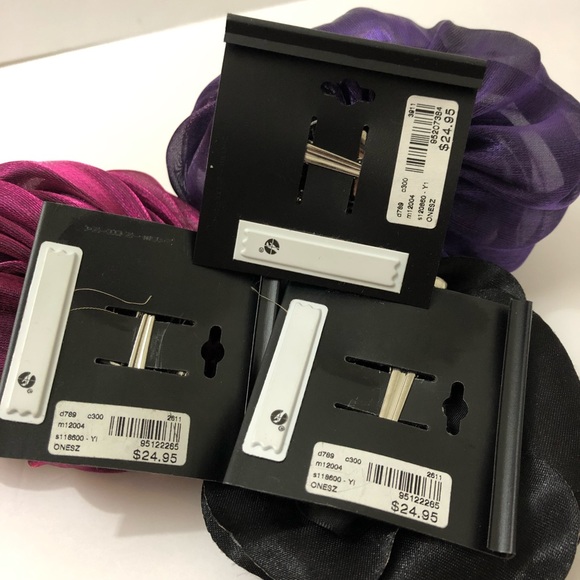 Lane Bryant Fabric Floral Brooch Pin Hair Clip NWT - Picture 5 of 7